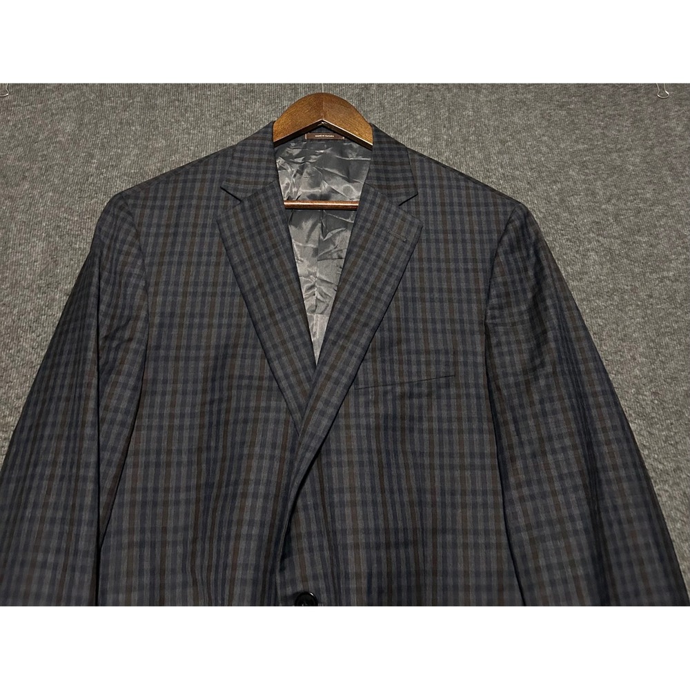 Peter millar wool sport blazer jacket mens size 42T check office work
